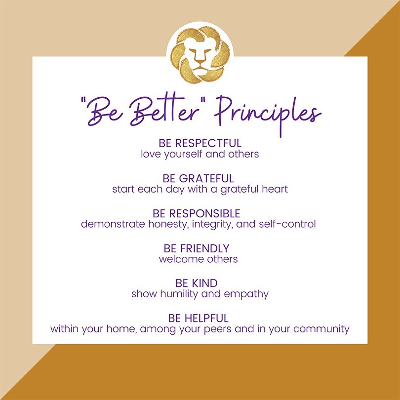 Be Better Principles Sign
